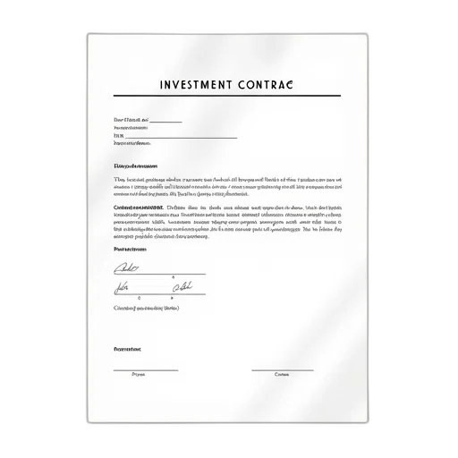 sample, investment, contract, template transparent PNG cut-out