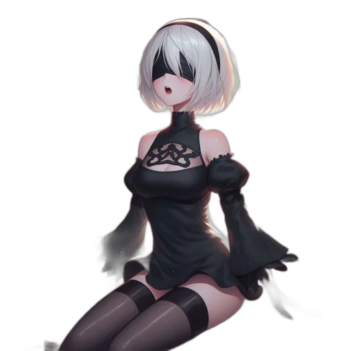 dress, robot, staff, creature transparent PNG cut-out