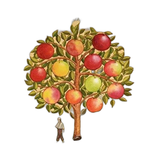 tree, staff, food, crown transparent PNG cut-out