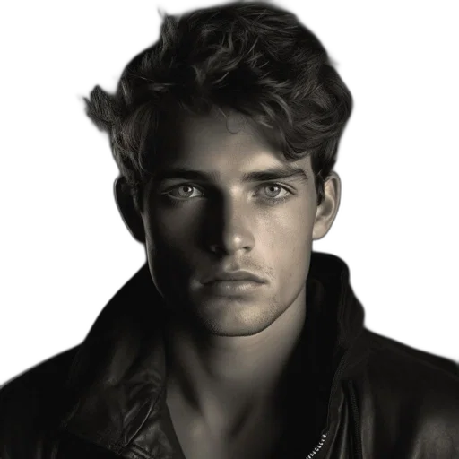 jacket, face, hair, dragon transparent PNG cut-out