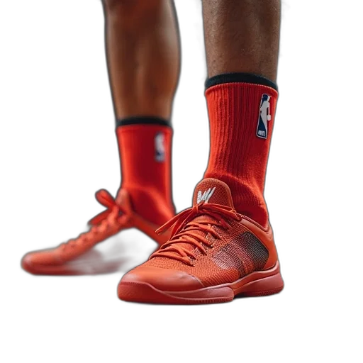shoes, red, men, basketball transparent PNG cut-out