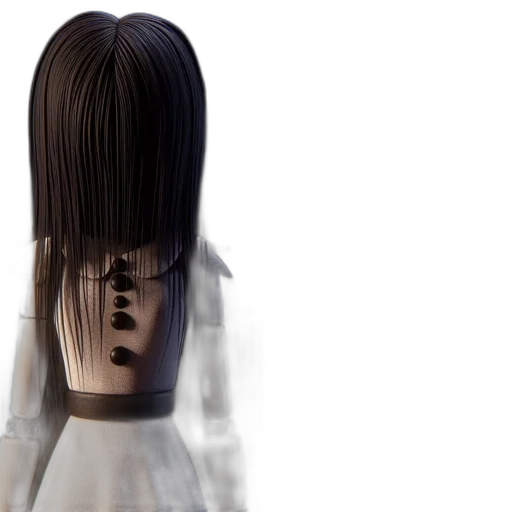 hair, dress, bottle, mask transparent PNG cut-out
