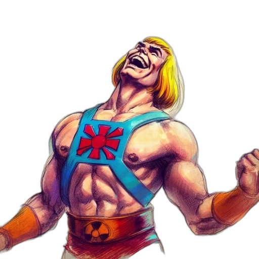 comic book art, concept art, photorealistic, cartoon transparent PNG cut-out
