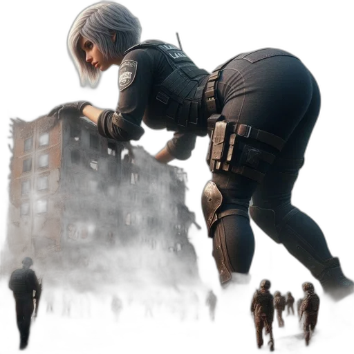 jacket, concept art, 3d render, cyberpunk transparent PNG cut-out