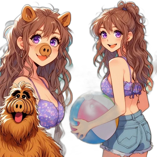 creature, animal, anime, cartoon transparent PNG cut-out