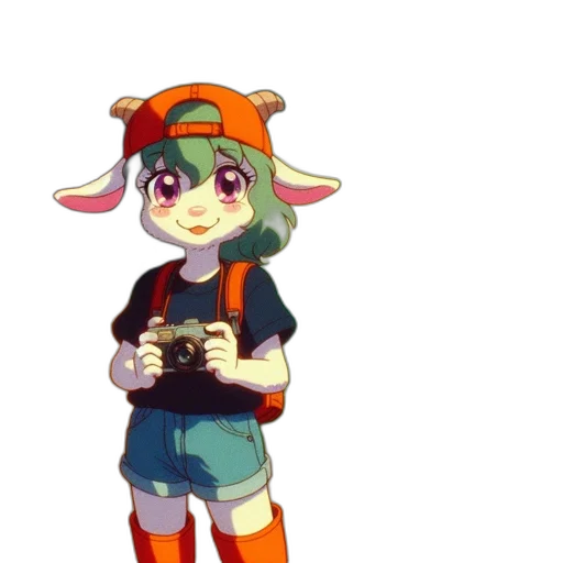 staff, hat, creature, animal transparent PNG cut-out