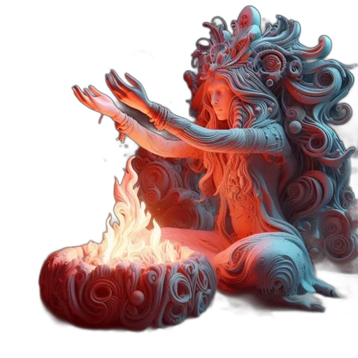 creature, dragon, mask, hair transparent PNG cut-out
