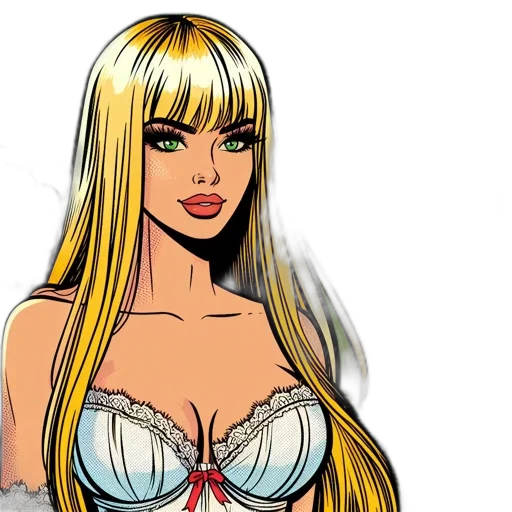 comic book art, cartoon, fantasy art, anime transparent PNG cut-out