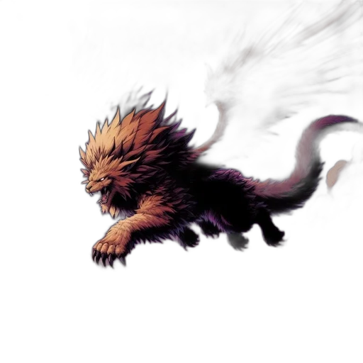 dragon, creature, animal, hair transparent PNG cut-out
