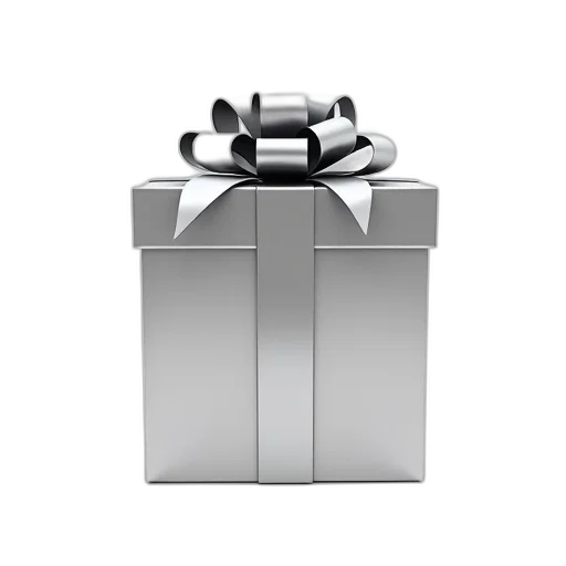 jewelry, 3d render, silver, gift transparent PNG cut-out
