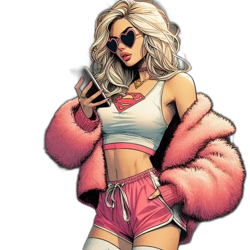 jacket, comic book art, concept art, cartoon transparent PNG cut-out