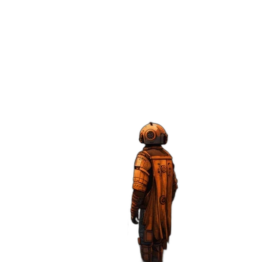 jacket, robot, staff, dress transparent PNG cut-out