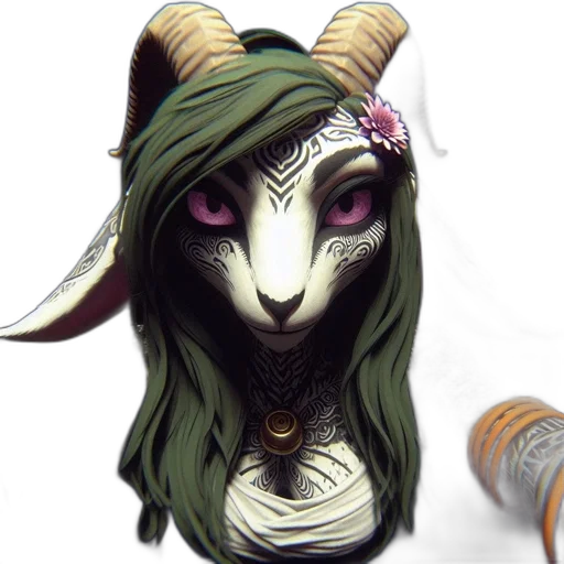 mask, staff, jewelry, creature transparent PNG cut-out