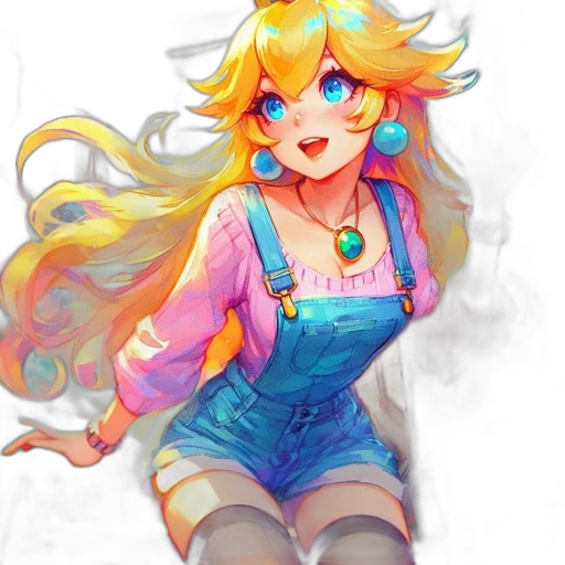 dress, staff, watercolor, pixel art transparent PNG cut-out