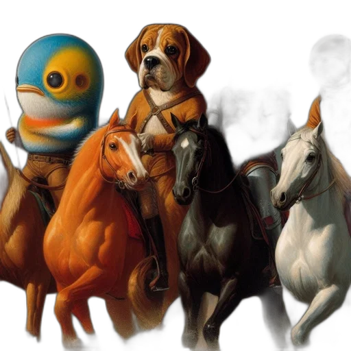 animal, concept art, photorealistic, fantasy art transparent PNG cut-out
