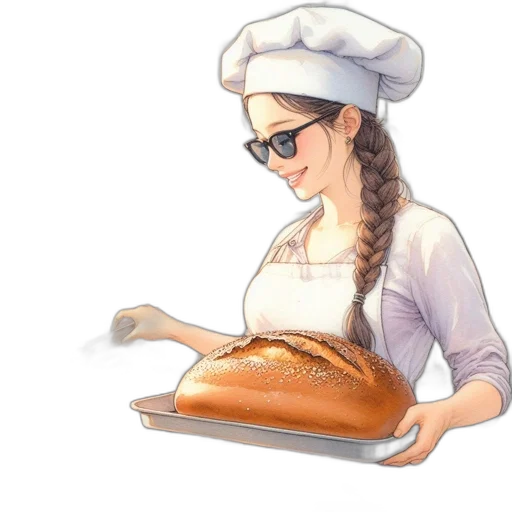 food, hat, staff, dress transparent PNG cut-out