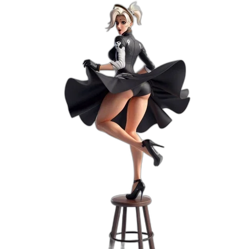 dress, concept art, 3d render, cartoon transparent PNG cut-out