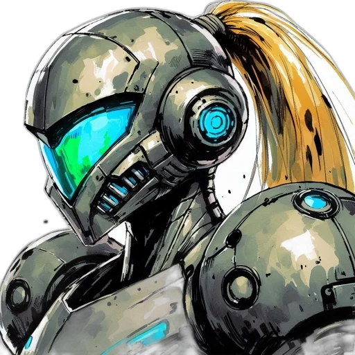 robot, mask, concept art, comic book art transparent PNG cut-out