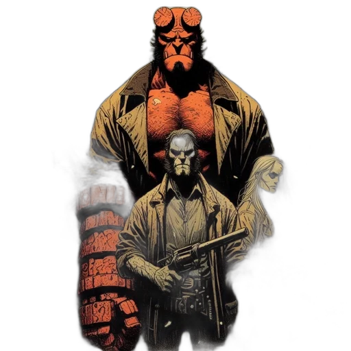 jacket, mask, comic book art, concept art transparent PNG cut-out