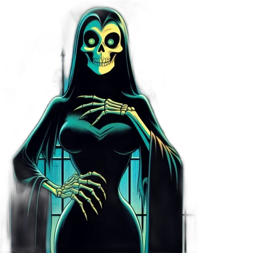 dress, mask, concept art, comic book art transparent PNG cut-out