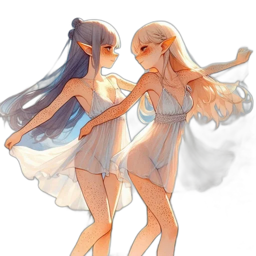 dress, concept art, fantasy art, watercolor transparent PNG cut-out