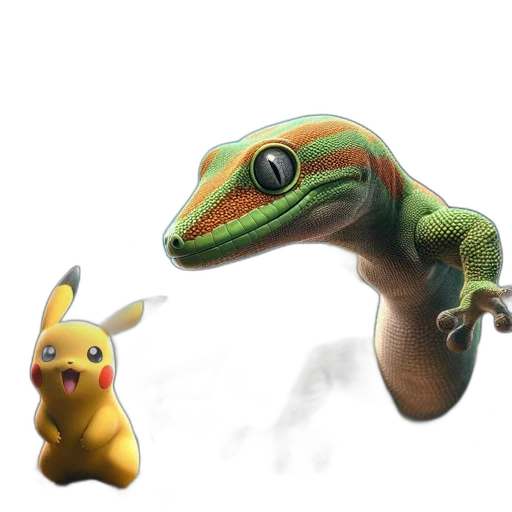 dragon, animal, creature, staff transparent PNG cut-out