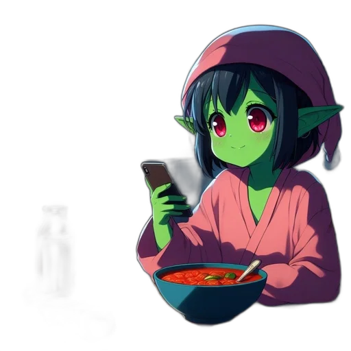 food, staff, creature, hat transparent PNG cut-out