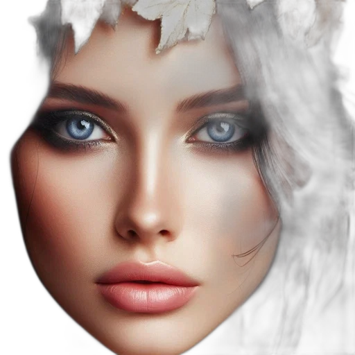 face, mask, crown, jewelry transparent PNG cut-out