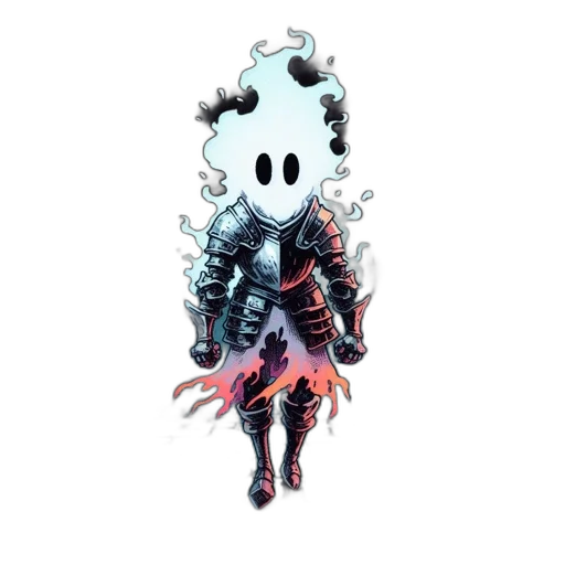 mask, jacket, creature, weapon transparent PNG cut-out