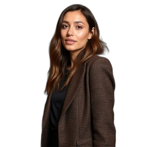 jacket, staff, face, dress transparent PNG cut-out