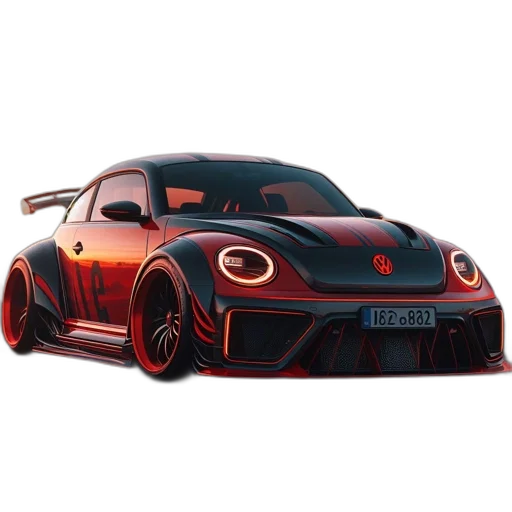 car, 3d render, concept art, photorealistic transparent PNG cut-out