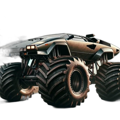 car, weapon, creature, robot transparent PNG cut-out