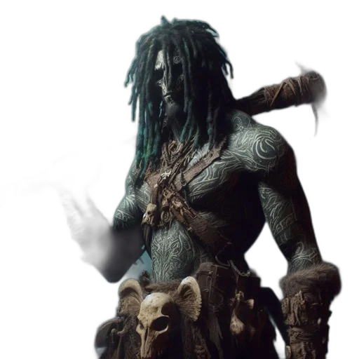 creature, staff, mask, animal transparent PNG cut-out