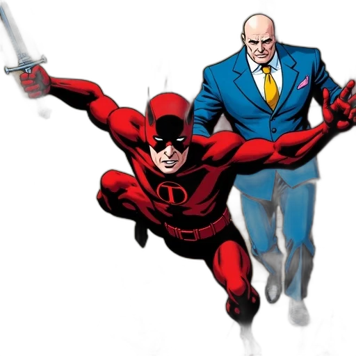 comic book art, concept art, red, first transparent PNG cut-out