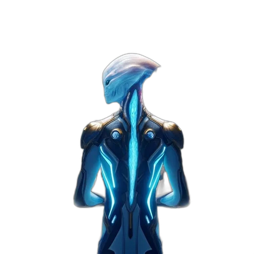 robot, jacket, staff, mask transparent PNG cut-out