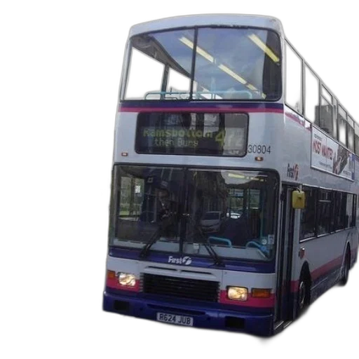 3d render, photorealistic, double, decker transparent PNG cut-out
