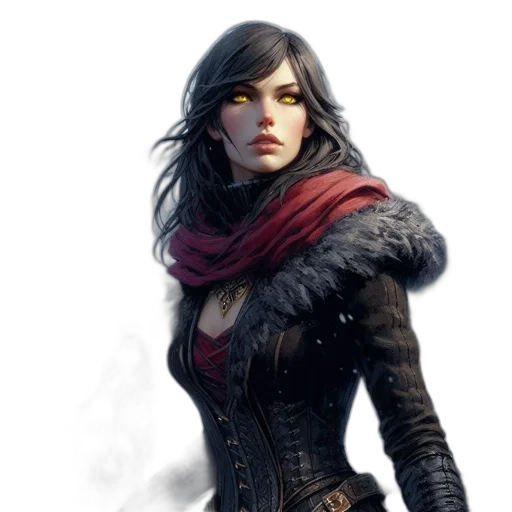 jacket, fantasy art, concept art, comic book art transparent PNG cut-out