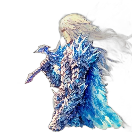 sword, dragon, weapon, hair transparent PNG cut-out