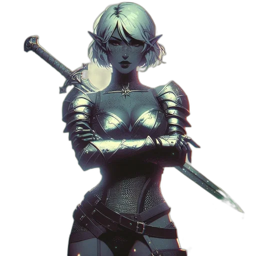 sword, weapon, staff, comic book art transparent PNG cut-out