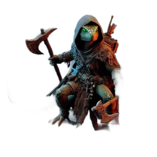 creature, staff, mask, weapon transparent PNG cut-out