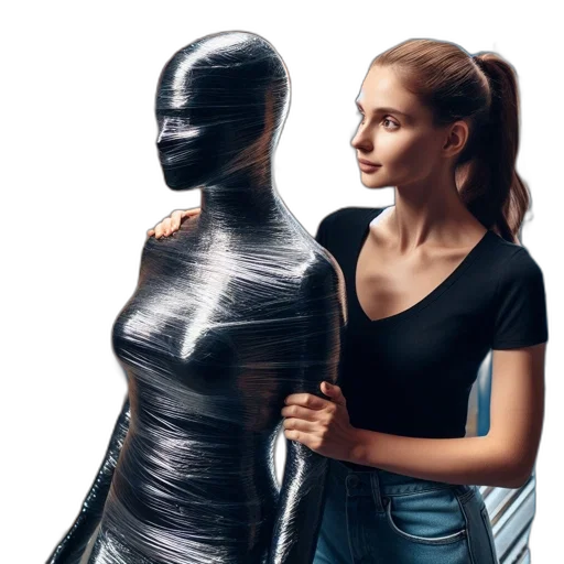 dress, robot, mask, jacket transparent PNG cut-out