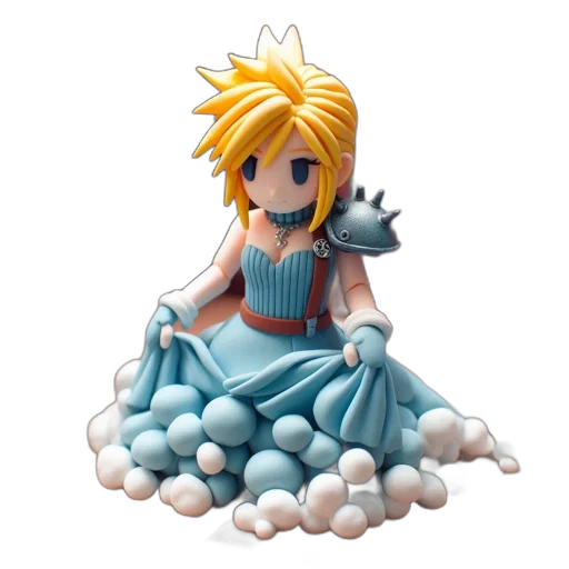 dress, crown, 3d render, concept art transparent PNG cut-out