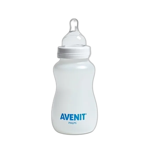 bottle, 3d render, white, baby transparent PNG cut-out