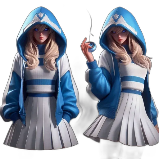jacket, dress, concept art, 3d render transparent PNG cut-out