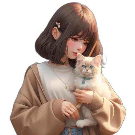 staff, creature, animal, jacket transparent PNG cut-out
