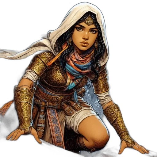fantasy art, concept art, comic book art, pixel art transparent PNG cut-out