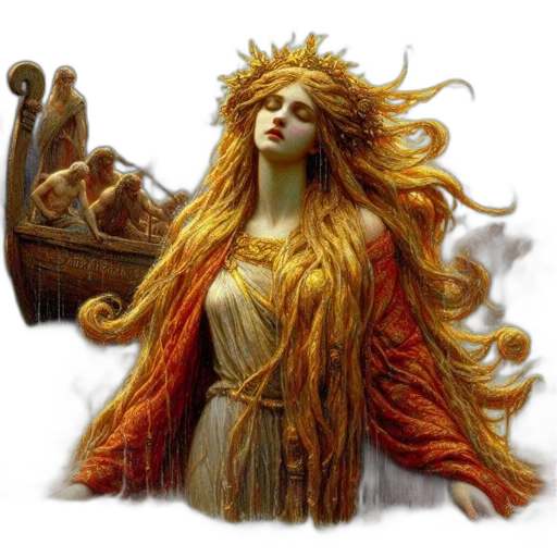 crown, dress, fantasy art, concept art transparent PNG cut-out