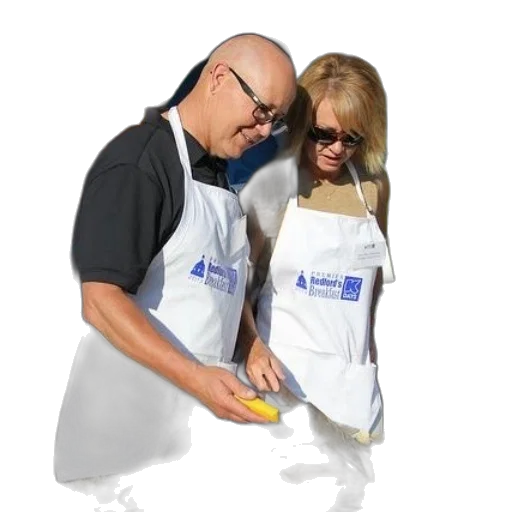 dress, food, staff, photorealistic transparent PNG cut-out