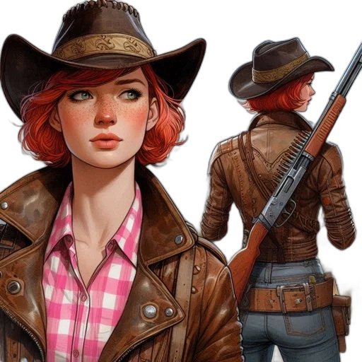 jacket, concept art, comic book art, fantasy art transparent PNG cut-out