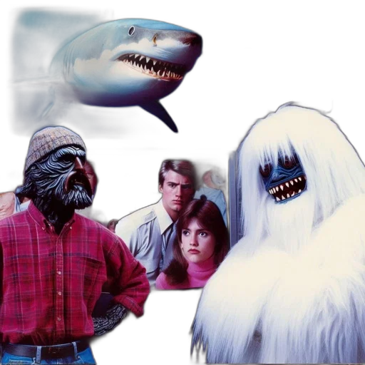 creature, mask, animal, vaporwave transparent PNG cut-out
